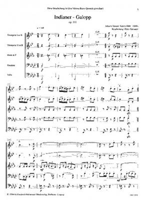 Johann Sebastian Strau: Indianer-Galopp, op. 111: (Arr. TOTZAUER): Ensemble de Cuivres