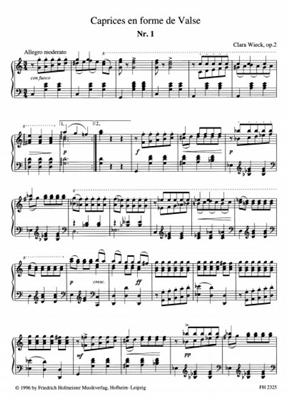 Clara Wieck: Caprice en forme de Valse op. 2: (Arr. Joachim Draheim): Solo de Piano