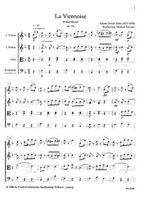 Johann Strauss Jr.: La Viennoise, op. 144: (Arr. TOTZAUER): Cordes (Ensemble)