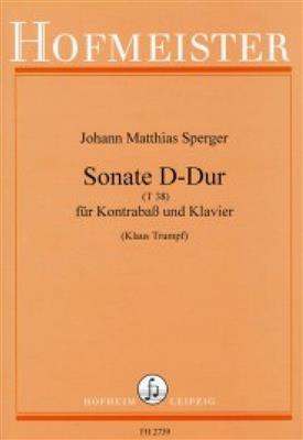 Johann Matthias Sperger: Sonate D-Dur (T38): (Arr. Trumpf): Contrebasse et Accomp.