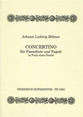 Johann Ludwig Böhner: Concertino für Pianoforte und Klavier: (Arr. Angerhöfer): Basson et Accomp.
