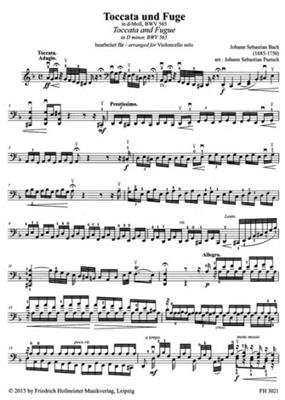 Johann Sebastian Bach: 3 Stücke aus BWV 506, 903, 1004: (Arr. Johann Sebastian Paetsch): Solo pour Violoncelle
