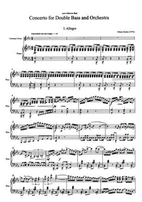 Konzert für Kontrabass und Orchester / KlA: (Arr. Efrain Oscher): Contrebasse et Accomp.