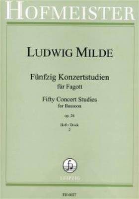 Ludwig Milde: 50 Konzertstudien, op. 26, Heft 2: Solo pour Basson