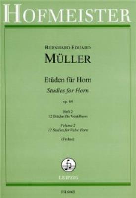 Bernhard Eduard Müller: 12 Etüden Opus 64 Heft 2: Solo pour Cor Français