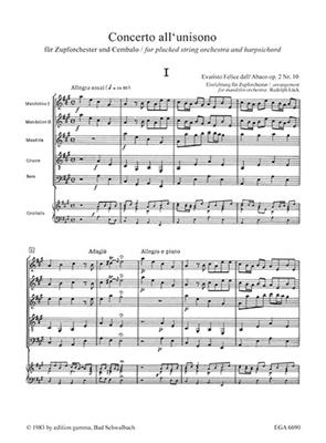 Evaristo Federico dell'Abaco: Concerto all'unisono op. 2 Nr. 10 A-Dur: (Arr. Rudolf Lück): Guitares (Ensemble)
