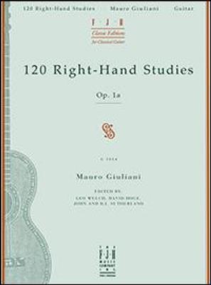 Mauro Giuliani: Right Hand Studies(120) Op.1A: Solo pour Guitare