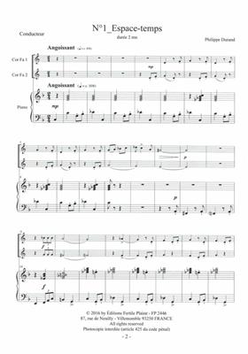 Philippe Durand: Espac E-Temps: Cor d'Harmonie (Ensemble)