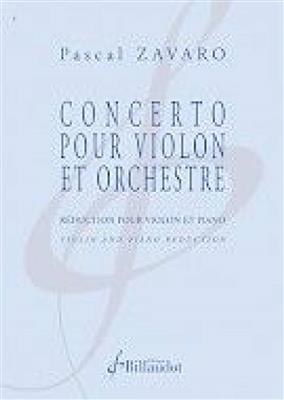 Pascal Zavaro: Concerto Pour Violon: Violon et Accomp.