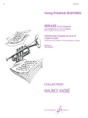 Georg Friedrich Händel: Sonate En Fa Majeur: Cor Français et Accomp.