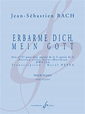 Johann Sebastian Bach: Erbarme Dich, Mein Gott: Solo de Piano