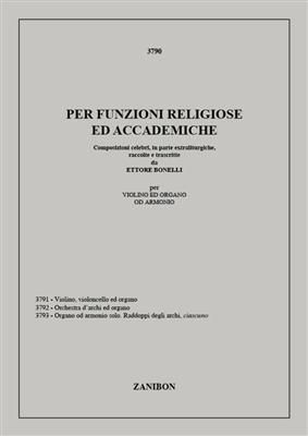 Per funzioni religiose ed accademiche: Violon et Accomp.