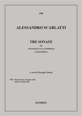 Alessandro Scarlatti: 3 Sonate: Violoncelle et Accomp.