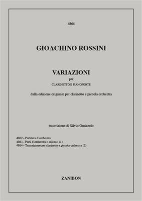 Gioachino Rossini: Variazioni: Solo pour Clarinette