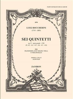 Luigi Boccherini: 6 Quintet Op. 57 - Opera Grande -1799: Ensemble de Chambre