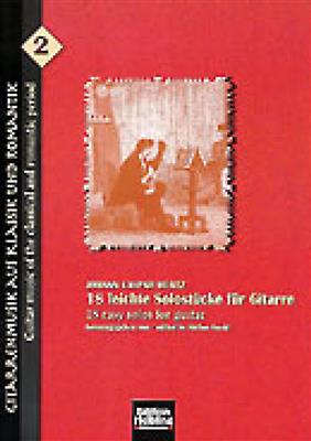 Johann Caspar Mertz: 18 Leichte Solostücke Für Gitarre: Solo pour Guitare