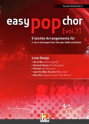 Easy Pop Chor 7: Love Songs: Voix Hautes et Piano/Orgue