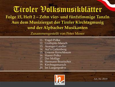 Tiroler Volksmusikblätter - Folge Heft 2: (Arr. Peter Moser): Ensemble de Chambre