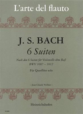 Johann Sebastian Bach: 6 Suiten Für Querflöte Solo: (Arr. Jean-Claude Veilhan): Solo pour Flûte Traversière