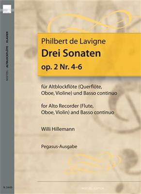 Philibert de Lavigne: Drei Sonaten Op. 2 Nr. 4-6: (Arr. Ulrika Emden): Ensemble de Chambre