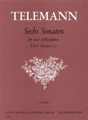 Georg Philipp Telemann: Sechs Sonaten Teil 1: (Arr. O. Haen): Duo pour Flûtes à Bec