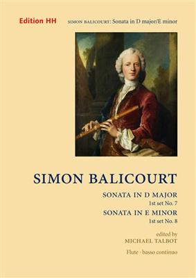 Simon Balicourt: Sonata In D And E Minor: Flûte Traversière et Accomp.