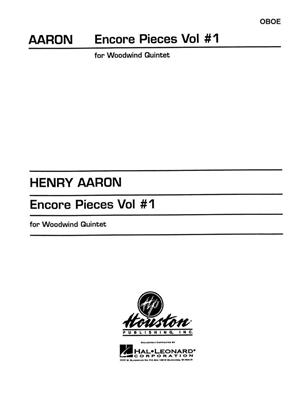 Encore Pieces for Woodwind Quintet, Vol. 1 - Oboe: (Arr. Henry Aaron): Bois (Ensemble)