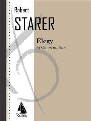 Robert Starer: Elegy: Clarinette et Accomp.