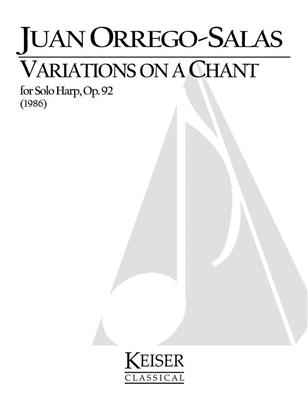 Juan Orrego-Salas: Variations on a Chant Op. 92: Solo pour Harpe