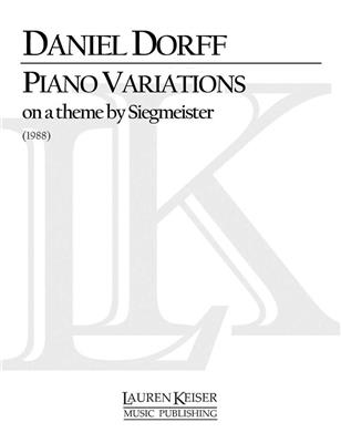 Daniel Dorff: Piano Variations on a Theme by Siegmeister: Solo de Piano