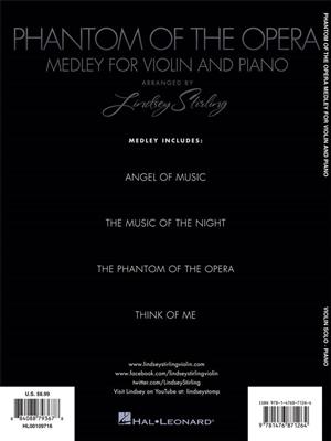 Andrew Lloyd Webber: The Phantom of the Opera: (Arr. Lindsey Stirling): Violon et Accomp.