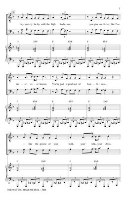 Michael Jackson: The Way You Make Me Feel: (Arr. Kirby Shaw): Voix Basses et Accomp.