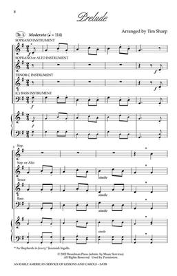 An Early American Service of Lessons and Carols: (Arr. Tim Sharp): Chœur Mixte et Accomp.