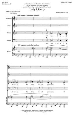 William Bolcom: Lady Liberty: Chœur Mixte et Piano/Orgue