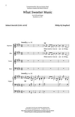 Philip W. J. Stopford: What Sweeter Music: Chœur Mixte et Accomp.