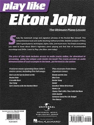 Elton John: Play like Elton John: Piano Facile
