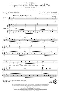 Boys and Girls Like You and Me: (Arr. Kevin Robison): Voix Basses et Accomp.