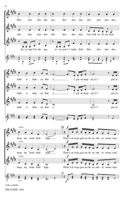 Jessi Alexander: The Climb: (Arr. Deke Sharon): Voix Hautes A Cappella