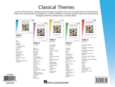 Classical Themes - Level 1: (Arr. Fred Kern): Solo de Piano
