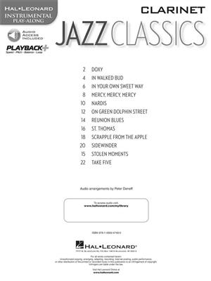 Jazz Classics: Solo pour Clarinette