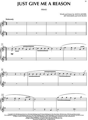 Chart Hits for Easy Duet: Piano Quatre Mains