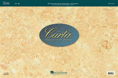 Carta Manuscript Paper No. 28 – Professional: Papier à Musique