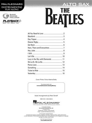 The Beatles - Instrumental Play-Along: Saxophone Alto