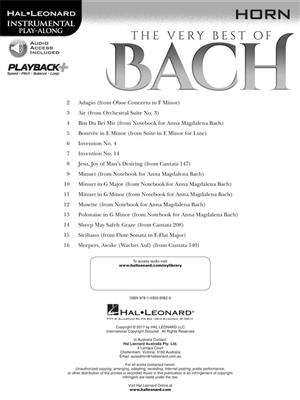 The Very Best of Bach: Solo pour Cor Français