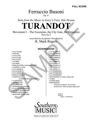 Ferruccio Busoni: Turandot: (Arr. Mark Rogers): Orchestre Symphonique