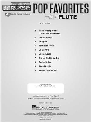 Pop Favorites - 10 Fun Hits: Solo pour Flûte Traversière