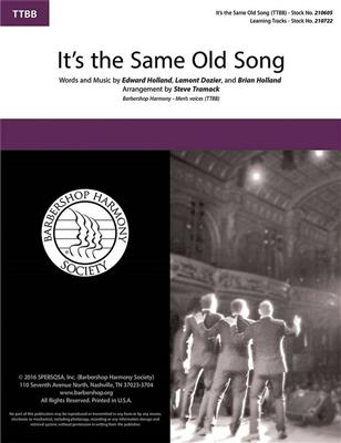 The Four Tops: It's the Same Old Song: (Arr. Steve Tramack): Voix Basses A Capella