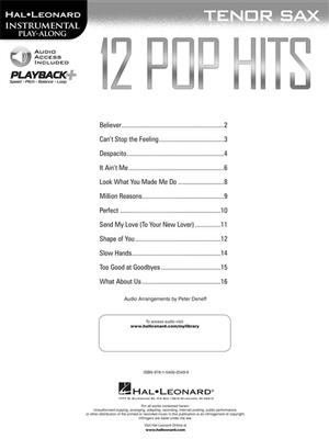 12 Pop Hits: Saxophone Ténor
