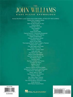 John Williams: The John Williams Easy Piano Anthology: Piano Facile