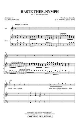 Georg Friedrich Händel: Haste Thee, Nymph: (Arr. Eugene Rogers): Voix Basses et Accomp.